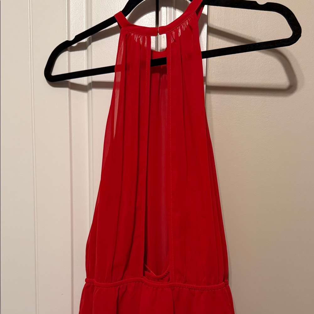 Red Halter Top - Picture 5 of 6